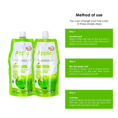 96H Apple Ammonia Free Hair and Beard Color Brown - dayjour