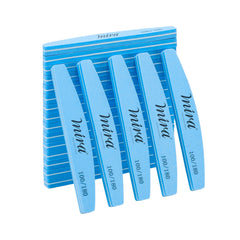 Mira Professional Nail File Half Moon Sponge 704 Blue for Nail Art Design - nail file - dayjour