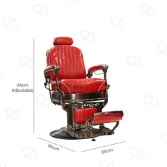 Professional Barber Salon Hair Cutting Gents Chair Red