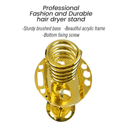 Hair Dryer Stand Holder Big Gold- dayjour