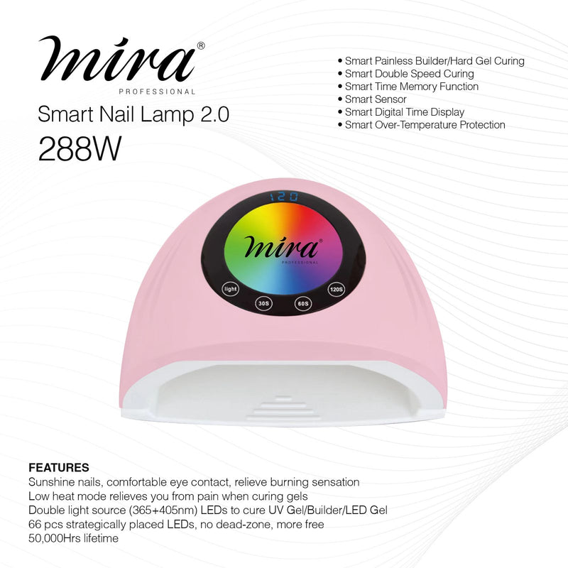 Mira Professional Nail Gel Polish UV LED Nail Dryer Lamp ZY-D03 - nail dryer- uv led lamp- dayjour