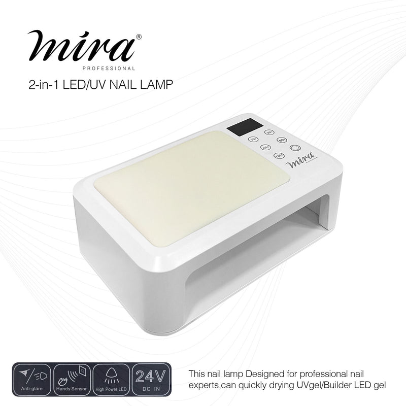 Mira Professional Nail Gel Polish UV LED Nail Dryer Lamp 2 Hands SUN25 - nail dryer - dayjour