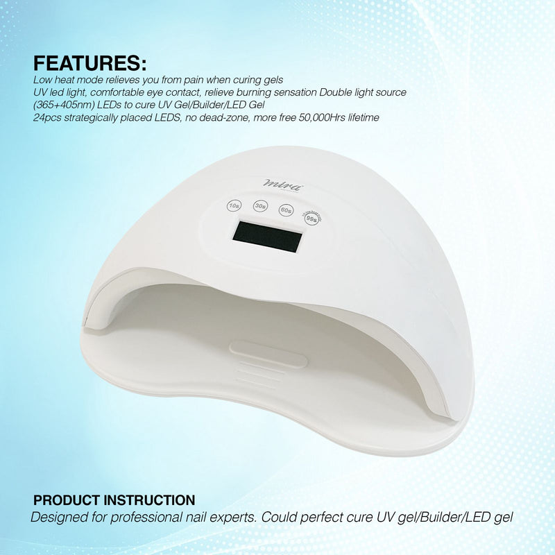 Mira Professional Nail Gel Polish UV LED Nail Dryer Lamp SUN55 - nail dryer - gel nail dryer - Professional nail dryer - Best UV LED nail dryer for home and salon use - Mira - Dayjour - UAE