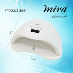 Mira Professional Nail Gel Polish UV LED Nail Dryer Lamp SUN55 - nail dryer - gel nail dryer - Professional nail dryer - Best UV LED nail dryer for home and salon use - Mira - Dayjour - UAE