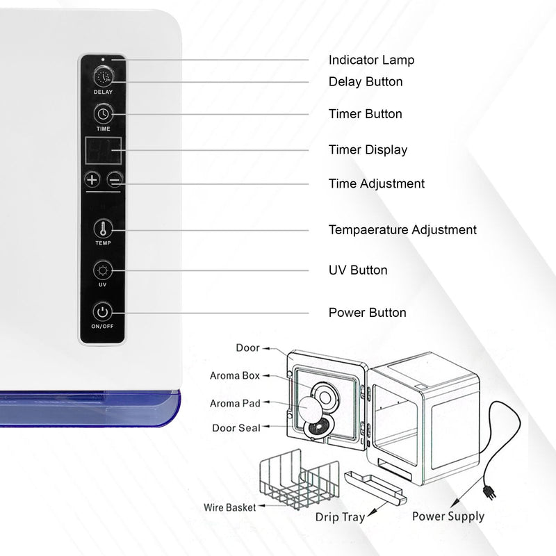 Viva Professional Digital 8L UV Towel Warmer Multipurpose Use - towel warmer- dayjour