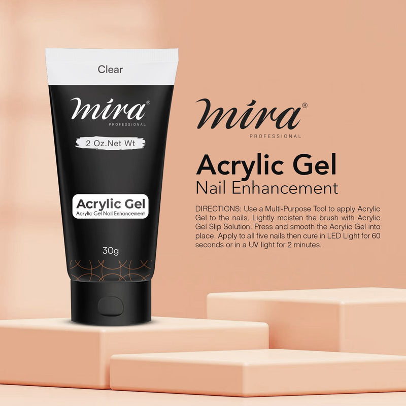 Mira Professional Acrylic Gel Nail Enhancement Extension Builder Clear Gel 30g - nail extension - nail builder - acrylic gel - nail art uae - dayjour