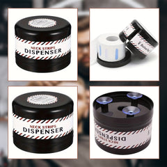Barber Salon Neck Strip Roll Paper Holder Plastic Box Dispenser