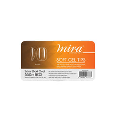 Mira Clear Soft Gel Nail Tips Extra Short Oval Shape 550pcs per Box - dayjour - soft gel nail tips