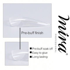 Mira Clear Soft Gel Nail Tips Medium Almond Shape 500pcs per Box- soft gel nail tips-dayjour
