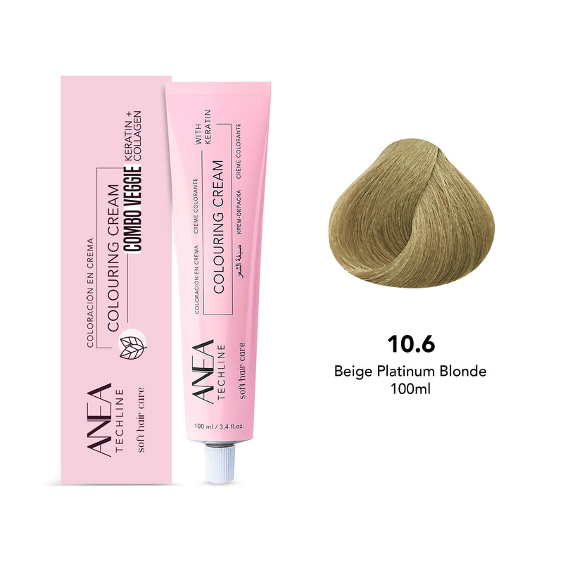 Anea Colouring Cream 10.6 Beige Platinum Blonde 100ml - dayjour