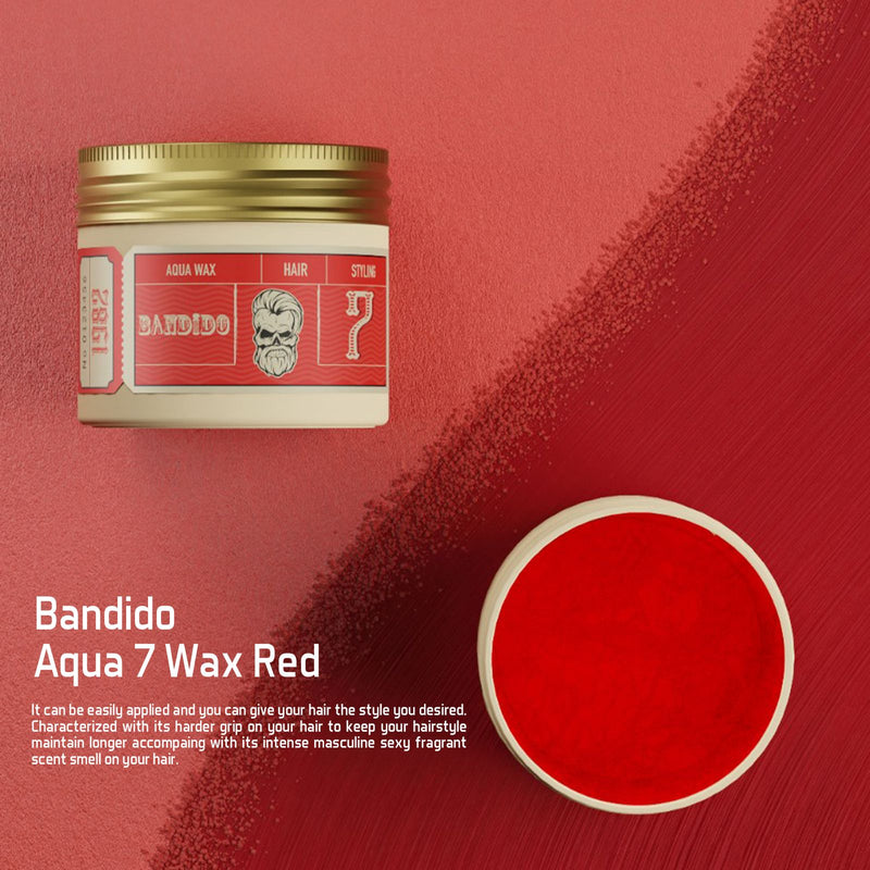 BANDIDO Hair Styling Aqua 7 Wax Red 125ml- hairstyling- hairwax- bandido- aqua 7 wax red- Dayjour- UAE