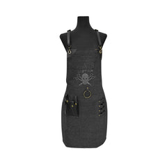 Black Barber Cape Denim Apron Hair Styling B8145 6-barber cape-apron-dayjour