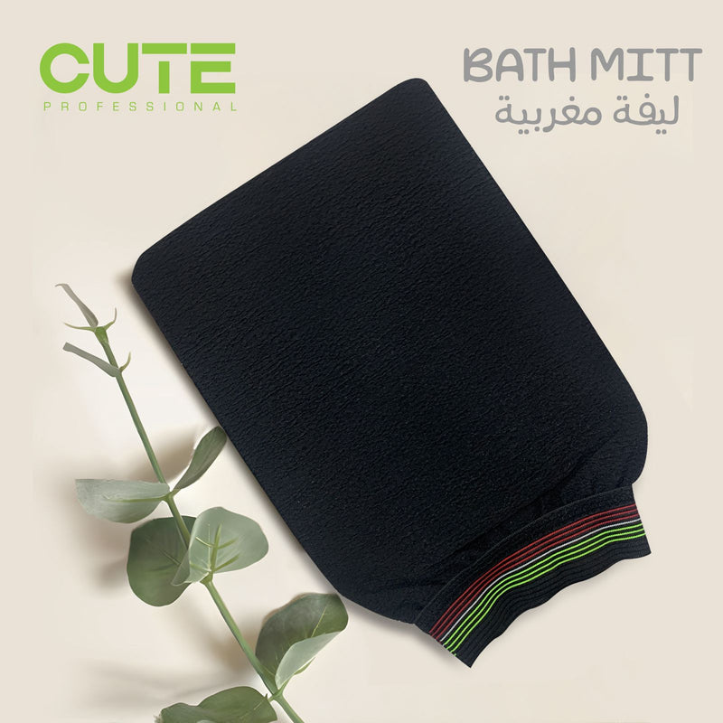 Cute Professional Moroccan Bath Mittens Gloves Leefah - loofah-bath mitts-bath gloves- dayjour