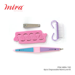 Mira Disposable Manicure Pedicure 4 Pcs Tools Set 740-NAIL TOOLS-DAYJOUR