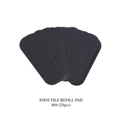 Foot File Refill Pad 80 # 25pcs - dayjour