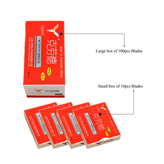 Hair Thinning Razor Blade 100pcs for Salon Barber Professional Use - dayjour