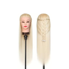 Hair Styling Training Head Mold with Long Hair - dayjour