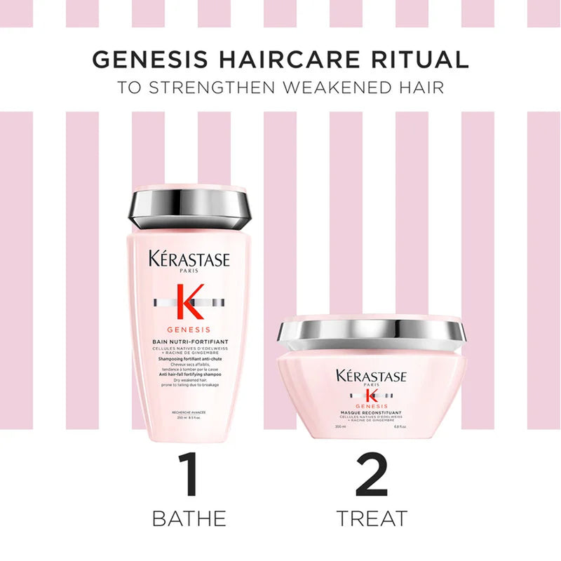 Kérastase Genesis Duo – Bain Nutri-Fortifiant 250ml & Masque Reconstituant 200ml | Anti-Hair Fall & Strengthening Hair Care