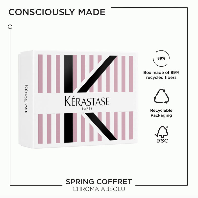 Kérastase Chroma Absolu Duo – Bain Riche Chroma Respect Shampoo 250ml & Masque Anti-Porosity 200ml - Blond absolu package Abu Dhabi - Kerastase UAE - Dayjour