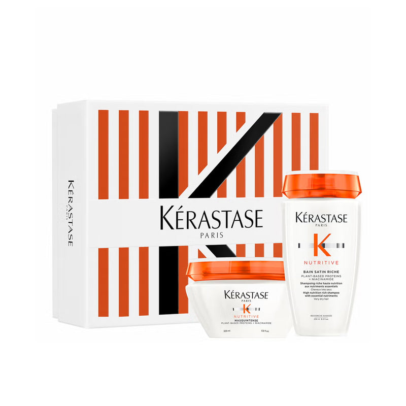 Kérastase Nutritive Duo – Bain Satin Riche Shampoo 250ml & Masquintense 200ml | Deep Nutrition for Dry Hair - Kerastase UAE - Nutritive shampoo Abu Dhabi - Dayjour - UAE