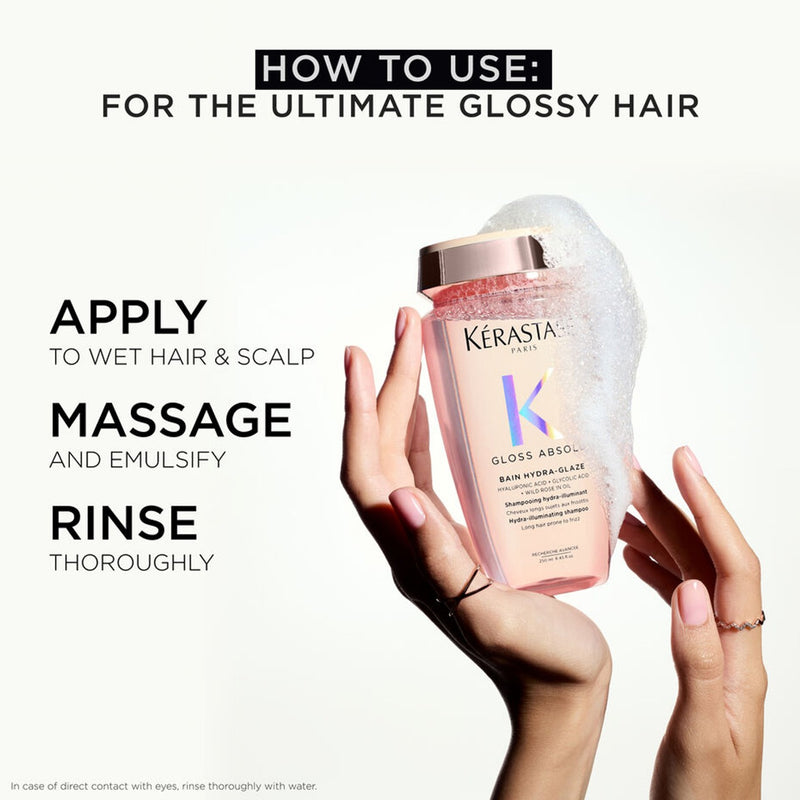 Kerastase Gloss Absolu Bain Hydra Glaze Shampoo 250ml - gloss absolu - Kerastase UAE - Kerastase Gloss Absolu - Kerastase Gloss Absolu Abu Dhabi