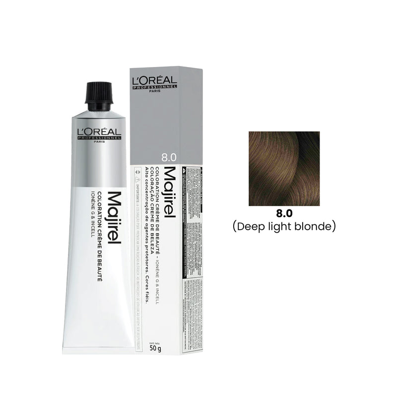 Loreal Professional Hair Color Majirel 50ml 8.0 Deep Light Blonde-L’Oreal hair color-loreal uae- loreal professional- Dayjour