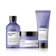 L'Oréal Professional SE Blondifier Gloss Shampoo, Conditioner, and Hair Mask Package-dayjour