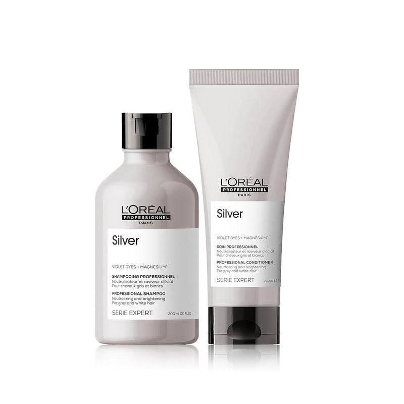 L'Oréal Professionnel SE Silver Shampoo and Conditioner Package-loreal uae-loeal shampoo-conditioner-dayjour