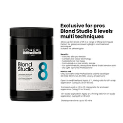 Loreal Professional Blond Studio 8 Lightening Powder 500g Bottle