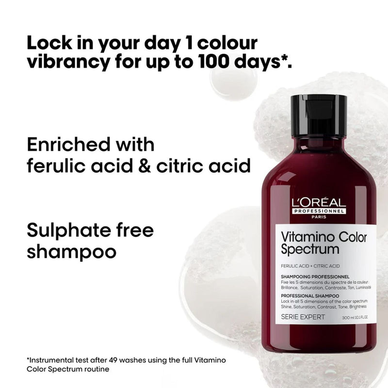 Loreal Professional Vitamino Color Spectrum Shampoo 1500ml - Shampoo For Color Treated Hair - shampoo - loreal shampoo - loreal UAE - shampoo for blond hair - shampoo for color treated hair - vitamino color spectrum - Dayjour - UAE