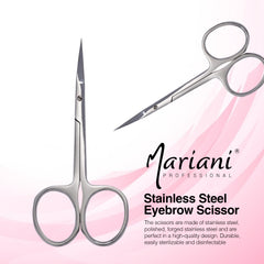 Mariani Professional Stainless Steel Eyebrow Scissor No 721 2 Pcs