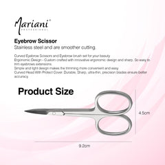 Mariani Professional Stainless Steel Eyebrow Scissor No 723 2 Pcs