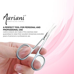 Mariani Professional Stainless Steel Eyebrow and Cuticle Scissor No 722 2Pcs