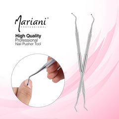 Mariani Professional Stainless Steel Cuticle Nails Pusher 724 3 Pcs