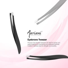 Mariani Professional Stainless Steel Tweezer For Eyebrows Mariani 726 2 Pcs