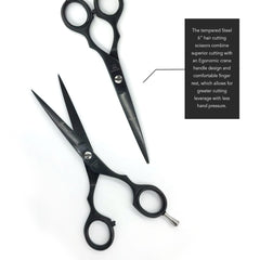 Mariani Professional Tempered steel 6.0 Inch Scissor (Black) 1033 - dayjour