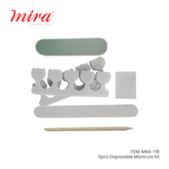 Mira Disposable Manicure Pedicure 6 Pcs Tools Set 718-NAIL TOOLS-DAYJOUR
