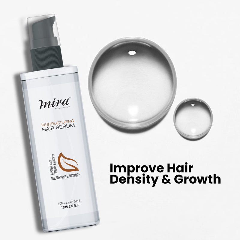 Mira Restructuring Hair Serum 100ml for Improving Hair Density Growth - dayjour - hair serum - hair serum for hair care - hair serum for nourishing and restoring - restructuring hair serum - Mira - hair serum for all hair types - UAE