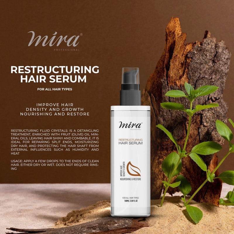 Mira Restructuring Hair Serum 100ml for Improving Hair Density Growth - dayjour - hair serum - hair serum for hair care - hair serum for nourishing and restoring - restructuring hair serum - Mira - hair serum for all hair types - UAE