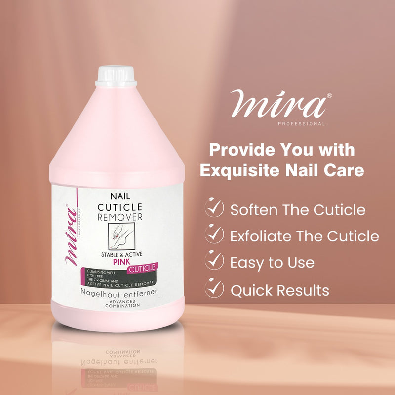 Mira Nail Cuticle Remover 3.78Ltr (Pink) - cuticle remover - dayjour