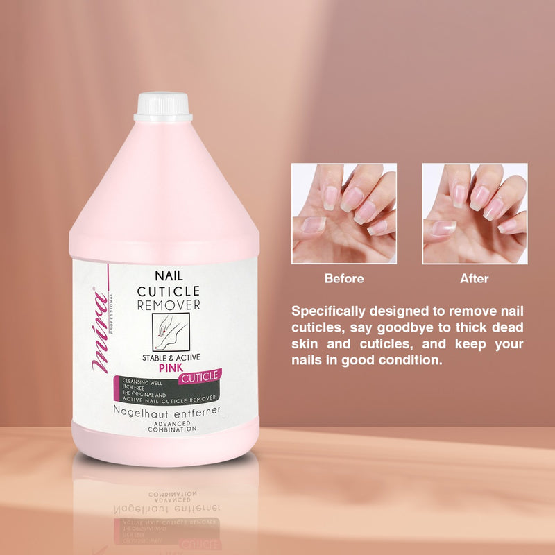 Mira Nail Cuticle Remover 3.78Ltr (Pink) - cuticle remover - dayjour