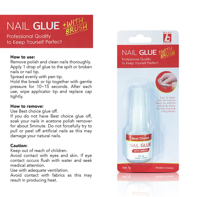 Nail Glue with Brush Best Choice 7g