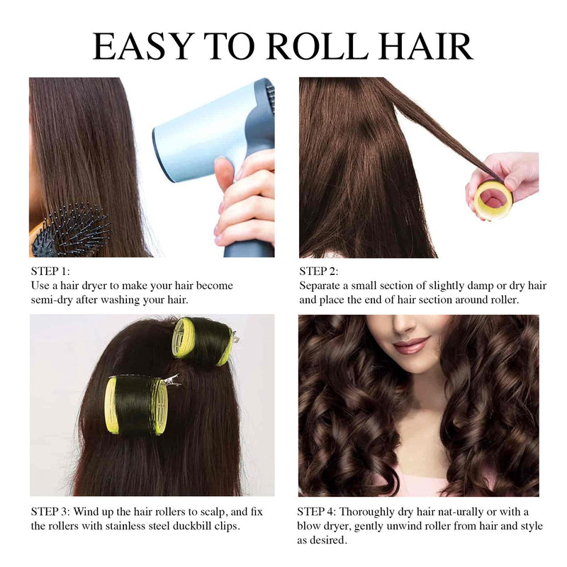 Plastic Hair Roller #9 Hairdressing curlers 10pcs #9