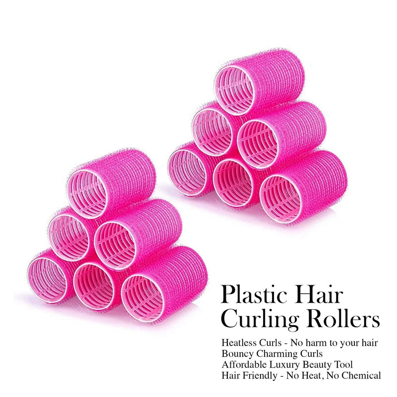 Plastic Hair Rollers Self Grip 10pcs #10
