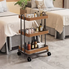 Professional 3-Tier Salon & Spa Serving Trolley – Beige - Salon Serving Trolley Saudi Arabia - Salon Furniture Qatar - Dayjour - UAE - Salon Spa Serving Trolley