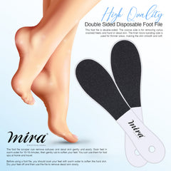 Professional Double Sided Disposable Foot File Mira 719 25pcs
