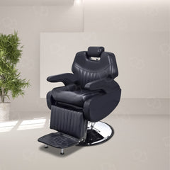 Professional Gents Salon Barber Chair Black - salon chair - gents chair - black barber chair - dayjour - كرسي صالون سبا للرجال في الإمارات العربية المتحدة