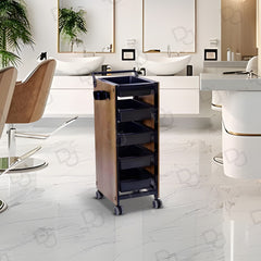 Professional Salon Spa Product Trolley Wooden - salon trolley - dayjour