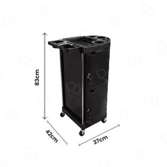 Professional Salon Trolley Black - salon trolley - dayjour