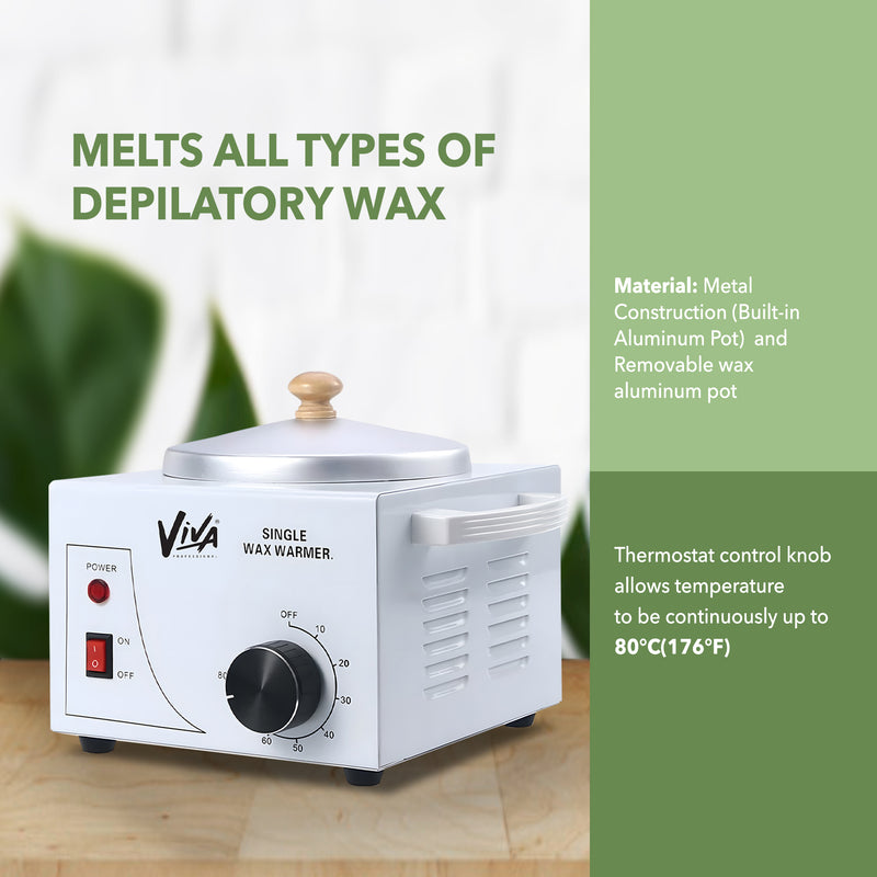 Viva Depilatory wax warmer White single for hair removal